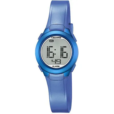 K5677 - 27.5mm Girls Digital Sports Watch For Kids, Silicone Strap, Chronograph, Backlight, Day And Date Calendar