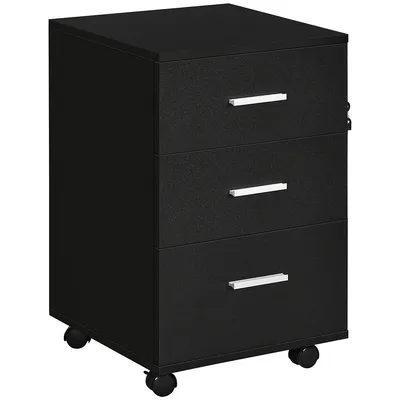 3 Drawer File Cabinet With Lock And Keys For Home Office