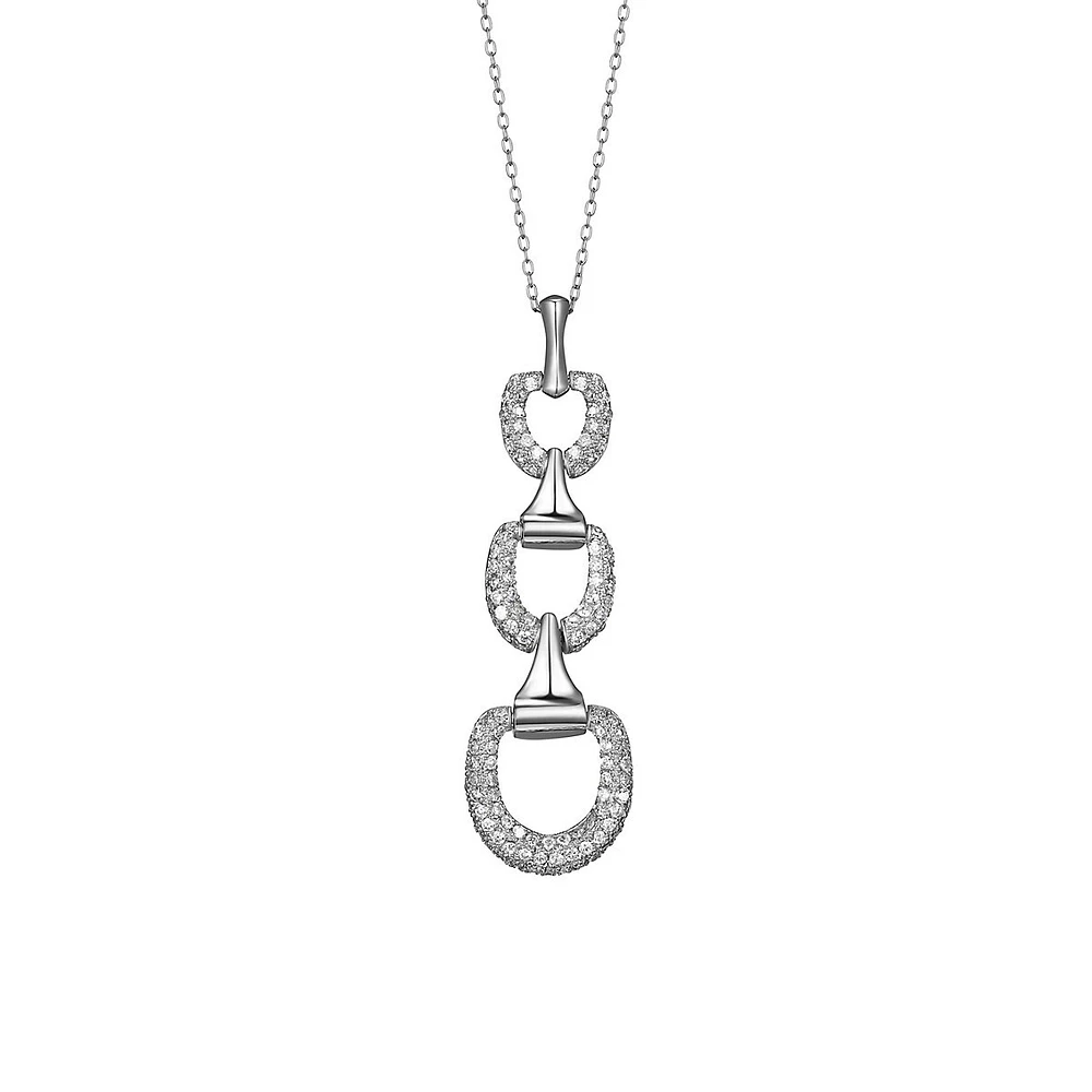 Collier en argent sterling à longs à maillons