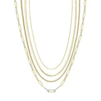 18K Goldplated Sterling Silver 3.5MM Flat Snake Chain Necklace - 16-Inch