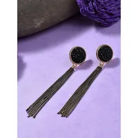 Gold Plated Stone Drop Earring