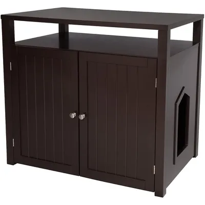 Cat Litter Box Enclosure, Furniture Large Box House With Table