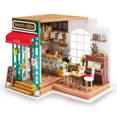 Simon's Coffee Dg109 Diy Miniature Dollhouse Cafe Shop