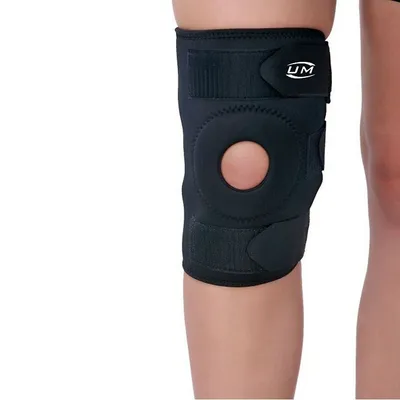 Hinged Knee Brace Adjustable Open Patella Support Swollen Tendon Ligament ACL