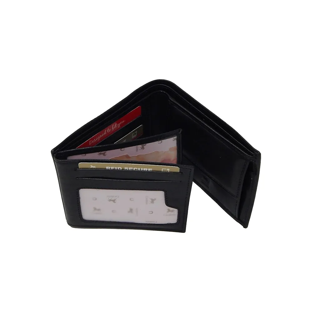 Trifold Leather Wallet RFID protected