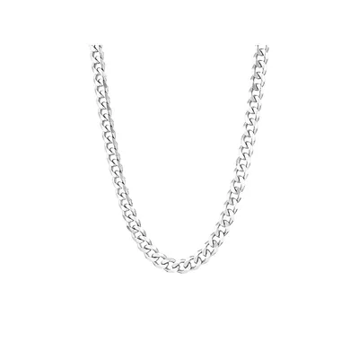 9.3mm Curb Chain In Sterling Silver