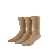 Chaussettes non élastiques de grande qualité, paquet 3 paires pour homme