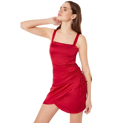Women Mini Bodycone Regular Fit Woven Dress