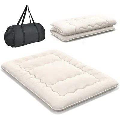 Full/king/queen/twin Futon Mattress Japanese Floor Sleeping Pad Washable Cover Carry Bag