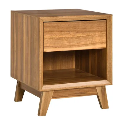 Modern Bedside Table With Drawer And Shelf