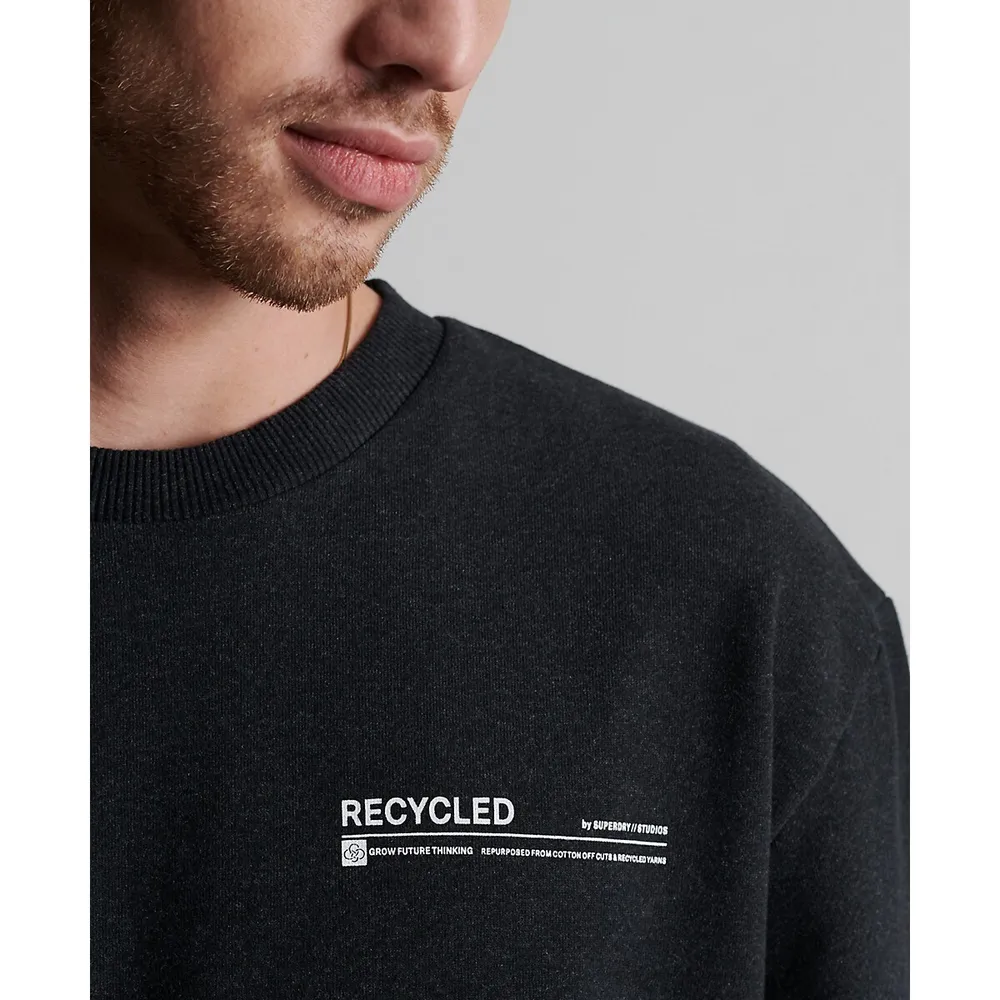 Recycled Micro Top Crew Sweatshirt