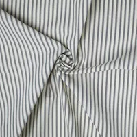 Cruz Ticking Stripes Gray/ivory Coverlet Set