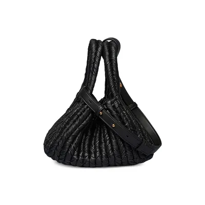 Braided Knit Baguette Bag