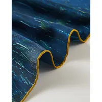 Pure Silk Scarf Painting Starry Night Over The Rhone