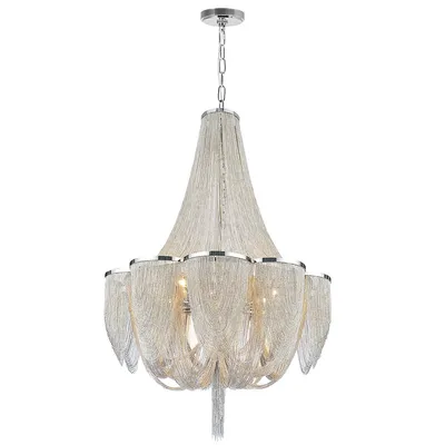 Taylor 18 Light Down Chandelier With Chrome Finish