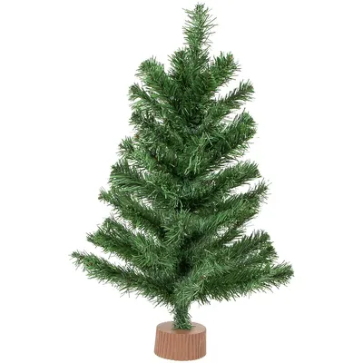 24" Mini Pine Medium Artificial Christmas Tree, Unlit
