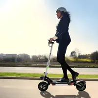 Gyrocopters Plaid Long Range Electric Scooter For Adults| Off- Road Tires With Dual Shocks | Range Up To 60 Kmh | Speed Up To 45kmh| 800w Motor | Smart App