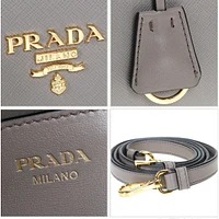 Saffiano Leather Argilla Satchel Handbag