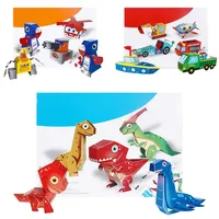 Puzzle Assembly 3d Diy Hand-made Paper Craft Educational Toys Set