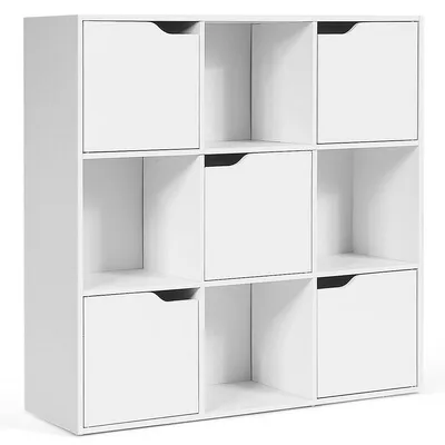 9 Cube Bookcase Cabinet Wood Bookcase