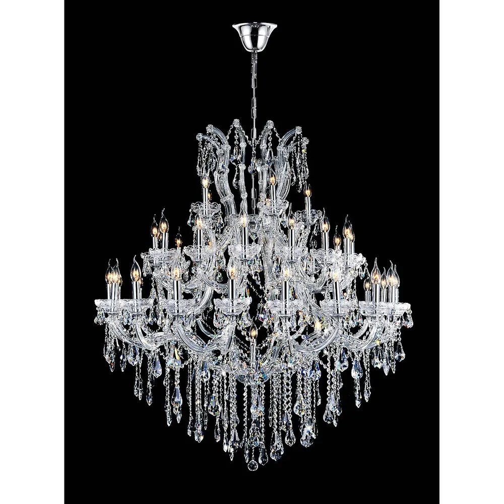 Maria Theresa 41 Light Up Chandelier With Chrome Finish