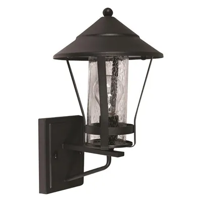 Outdoor Wall Light, 15 '' Height, From The London Collection, Black