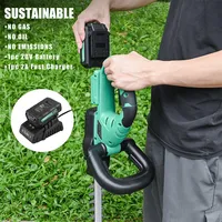 20v Electric Cordless Hedge Trimmer With 20" Dual-action Blade, 2.0ah Battery