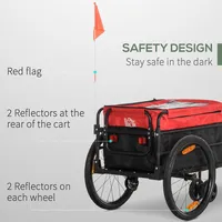 Bike Cargo Trailer & Wagon Cart Multi-use Garden Cart