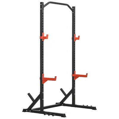 Adjustable Barbell Squat Rack With Pull Up Bar For Home Gym