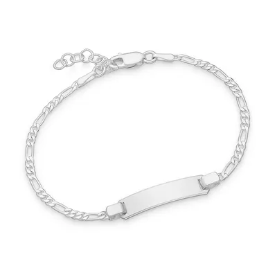 Sterling Silver Simple Engravable Bar Bracelet
