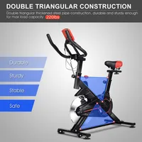 Indoor Cycling Bike Exercise Cycle Trainer Fitness Cardio Workout Lcd Display