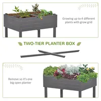Raised Garden Bed For Herbs And Vegetables