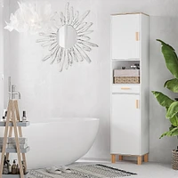 Slim Bathroom Cabinet With Adjustable Shelves
