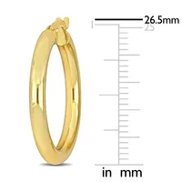 26mm Hoop Earrings In 14k Yellow Gold (3.5mm Wide)