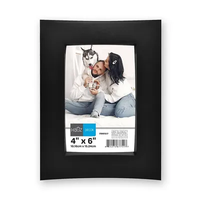 4x6 Black Curved Picture Frame