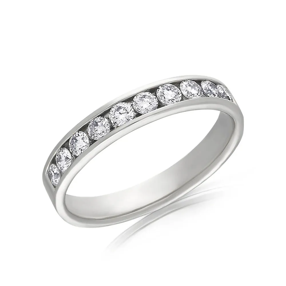 Canadian Dream 14k Gold Diamond Channel Ann Ring