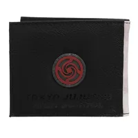 Jujutsu Kaisen High School Crest Character Montage Faux Leather Bifold Wallet