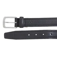 Padded And Stitched Hand Stained Italian Full Grain Leather Belt