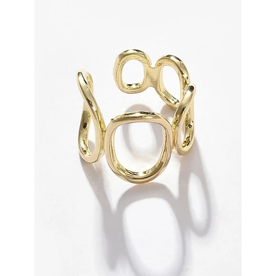 Gold-plated Designer Ring