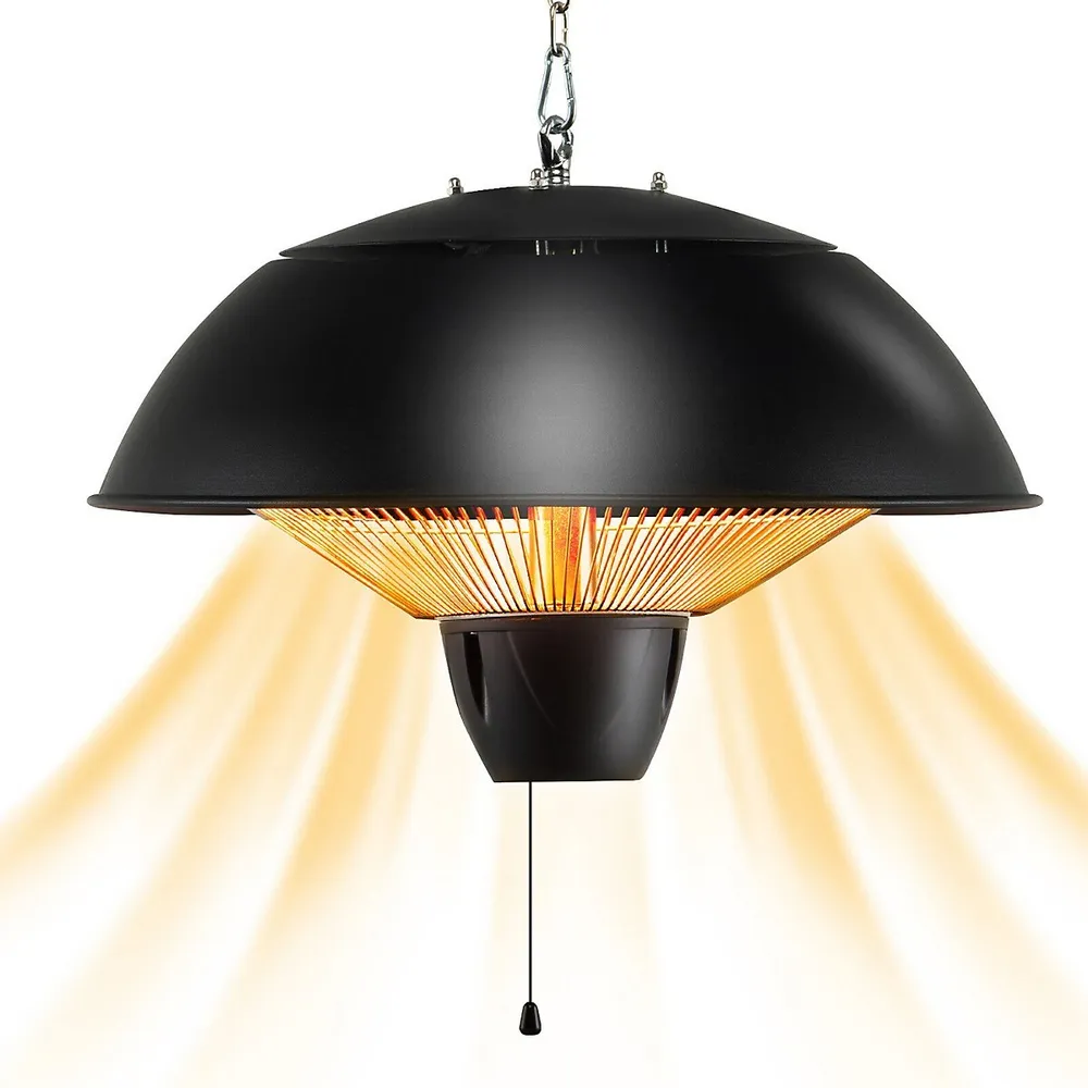 Costway 1500w Electric Outdoor Hanging Patio Heater W/ Ipx4 Waterproof |  Square One