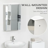 Bathroom Mirror Cabinet, Wall-mounted Metal Medicine Cabinet