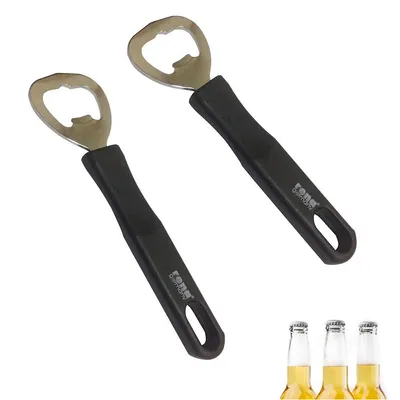 2 Pack Beer Soda Juice Bottle Opener Stainles Steel Head Solid Plastic Handle Easy Grip