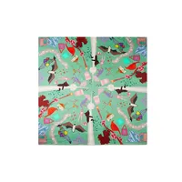 Toronto Pure Silk Large Square Scarf | Original Artwork | Canadian Scarves Collection