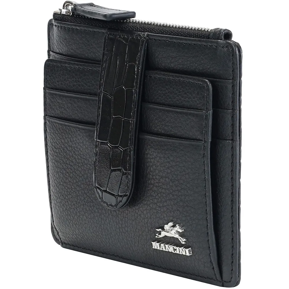 Croco2 Women’s Card Case With Enhanced Rfid Protection