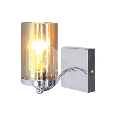 1 Head Vanity Light, 6.9'' Width, From The Dawson Collection, Chrome Finish
