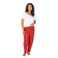 Womens Fleece Christmas Pajama Pants