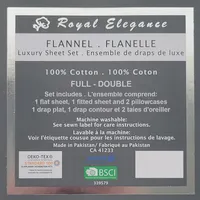 Flanel Sheet Set, 100% Cotton