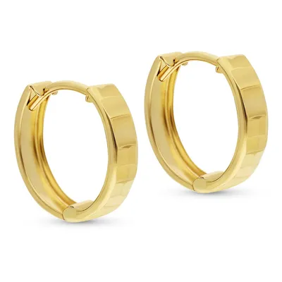 10kt Yellow Gold Polished Huggy Earring