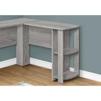 Computer Desk - Industrial Grey L-shaped Corner/2 Shelves