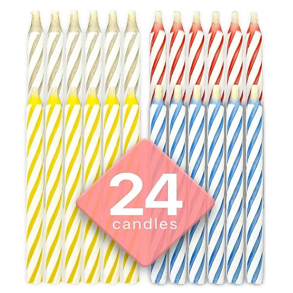 Amazon.com: Rose 24th Birthday Candle, Number 24 Years Old Candles Cake  Topper, Woman Or Man Party Decorations, Supplies : Home & Kitchen